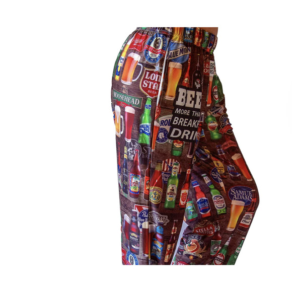 BRIEF INSANITY *Beer for Breakfast* Lounge PJ Pants | Small, New - Picture 5 of 7